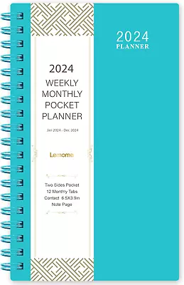 2024 Pocket Planner/Calendar - Weekly & Monthly Pocket Planner JANUARY 2024 • $11.60