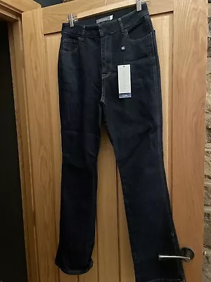 Mint Velvet Dark Indigo Split Hem Jeans 10S BNWT Rrp £89 • £25