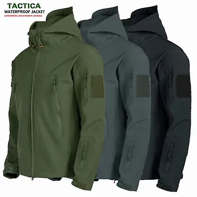 $39.59 • Buy Mens Combat Waterproof Tactical Soft Shell Jacket Coats Army Windbreaker Outdoor