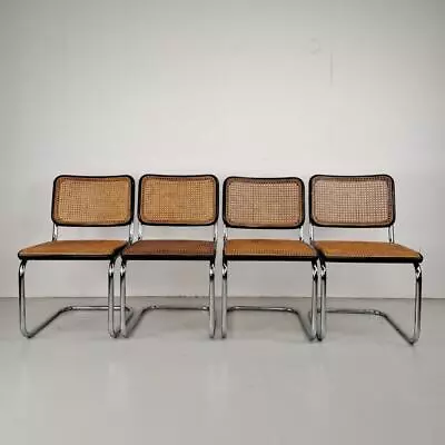 Set Of 4 Vintage 1930s  Cesca Dining Chairs Original Marcel Breuer Thonet #4189 • £4999
