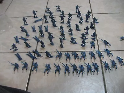 1960s EARLY VINTAGE MARX MPC OTHER LARGE LOT OF PLASTIC CONFEDERATE SOLDIERSS • $8.99