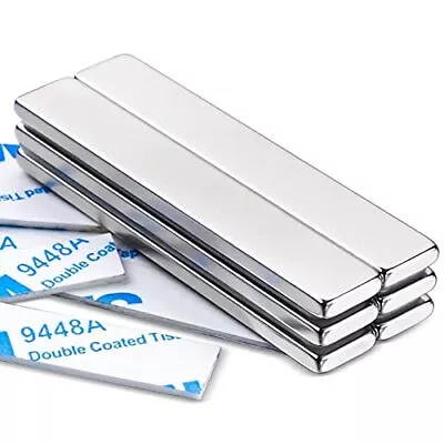 Strong Rare Earth Neodymium Magnets Heavy Duty Bar Magnets With Double-Sided Adh • $9.22