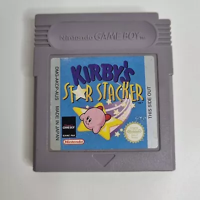 Kirby’s Star Stacker Nintendo Game Boy Pocket AUS PAL Kirbys Tested & Working  • $48.50