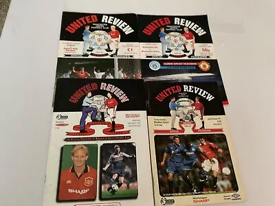 Manchester United 1990's Programmes X4 • £5.99