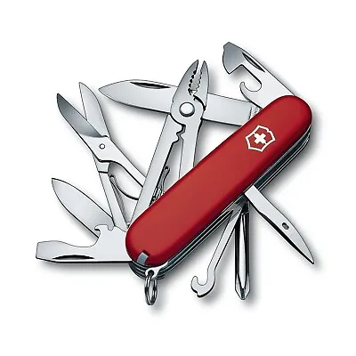 Victorinox Swiss Army Pocket Knife DELUXE TINKER (RED) 91 Mm With Pliers 1.4723 • $61.99