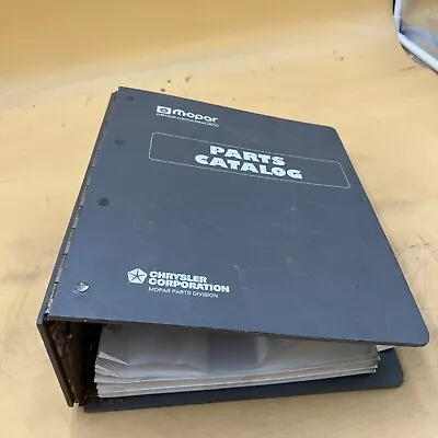 $120 • Buy 1992-1994 Chrysler Dodge Viper Parts Catalog Manual Binder