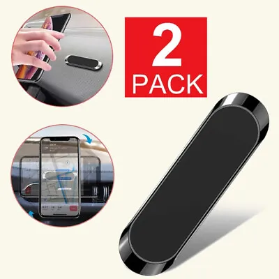 2 Pack Magnetic Phone Holder Car Mount Dashboard Universal Stand + Metal Plate • $3.99