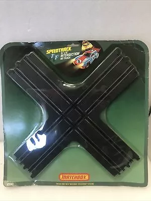 VINTAGE 1979 MATCHBOX SPEEDTRACK SLOT CAR 15 X15  Intersection For 90° Track NOS • $18.99