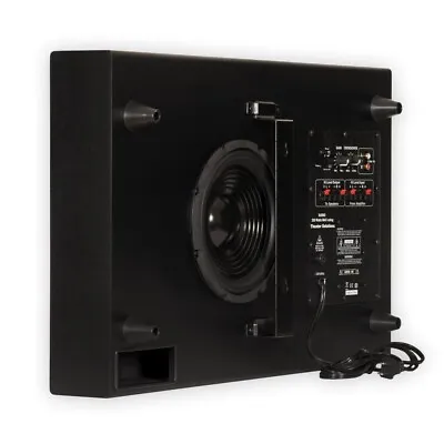 Theater Solutions SUB8S Home Theater Powered 8  Slim Subwoofer Mountable Sub • $154.99