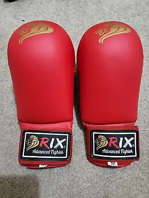 RIX Advanced Fightek Karate Training Mitts Size M • £5