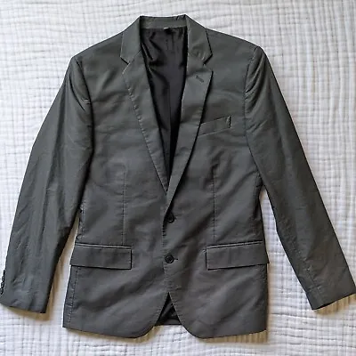 JCrew Thompson Blazer Jacket Mens 38S Gray 2-Button Cotton Sport Coat New NWT • $44.99