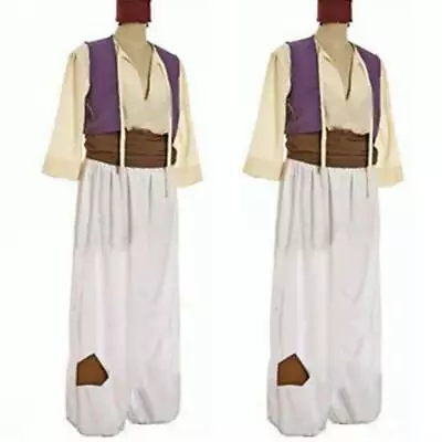 Men's Halloween Arabian Prince Aladdin Genie Fancy Dress Costume Roleplay Outfit • £27.35