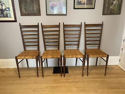 4 MCM Gio Ponti Italian Dining Chairs By OTTO GERDAU • $320