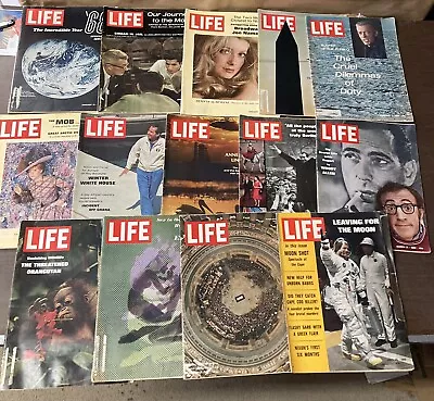 Lot Of 14 Vintage Life Magazine 1969 Moon Landings Celebs Great Ads Pop Culture • $39.99