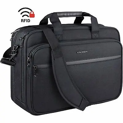 18 Laptop Bag Briefcase 17.3 Inch Expandable Water-Repellent Business Travel New • $87.99