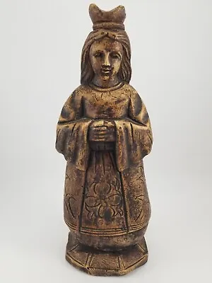 Vintage Plaster Virgin Mary Figurine / Church Artifact • $84