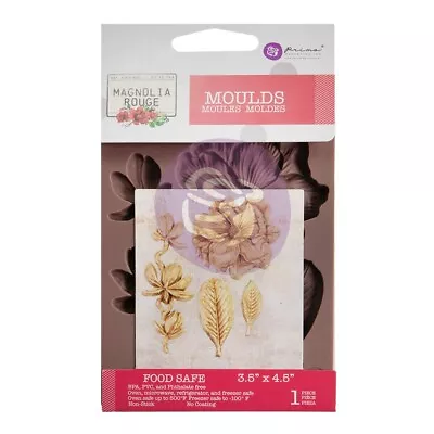 Prima Marketing Decor Mould 3.5 X4.5 X8mm-Magnolia Rouge • $13.55