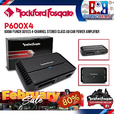 Rockford Fosgate P600X4 Punch 600 Watt 4-Channel Amplifier • $861.52