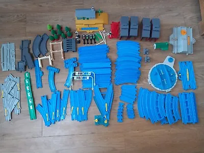 £35 • Buy Tomy Trackmaster Thomas The Tank Engine Joblot Blue Track,Turntable, Accessories
