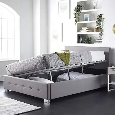 Aspire Beds Upholstered Ottoman W/ Side Opening Ottoman Lift Double • £199.99