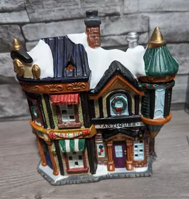 READ 7 X6  Christmas Holiday Village Antique Shop Building House City • $17.95