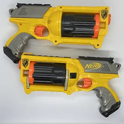 Nerf N Strike Spectre Rev-5 Six Shot Revolver Gun ONLY No Darts 47cm 2004 • $29.96