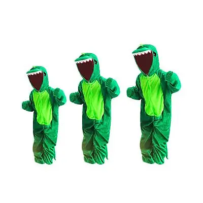 Dinosaur Costume Dress Up Child Cosplay Costumes Hooded Dinosaur Suit Animal • £14.81