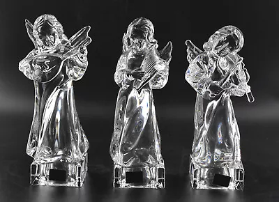 Set Of 3 Mikasa Herald Collection Lead Crystal Angels 8” Germany Labels No Boxes • $65