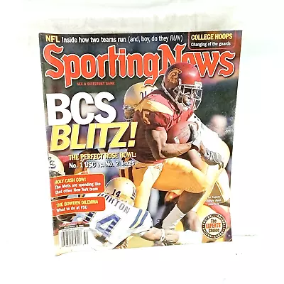 Sporting News Magazine December 16 2005 Rose Bowl USC Trojans Texas Reggie Bush • $12.99