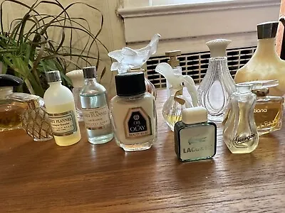 Assorted Vintagr Mini Perfume Bottles - Lacoste Oil Of Olay Geoffrey Beene Etc • $99