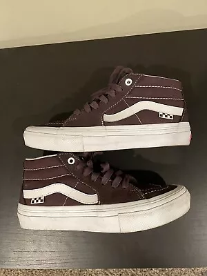 Size 6.5 - VANS Skate Grosso Mid Wrapped - Wine • $7.44