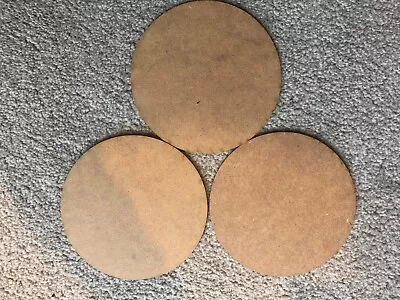 2mm Laser Cut MDF Bases 100mm Circle Pack Of 3 • £1