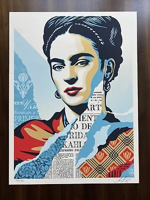 The Woman Who Defeated Pain - Shepard Fairey - S/N- Obey - Frida Kahlo • $140