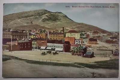 Mount Helena From High School Helena Montana Divided Back Postcard 1909 RPO • $4.95