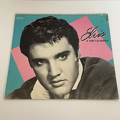 Vintage Cleo Gibson ELVIS 1990 Calendar With Black & White Collectible Pictures • $7