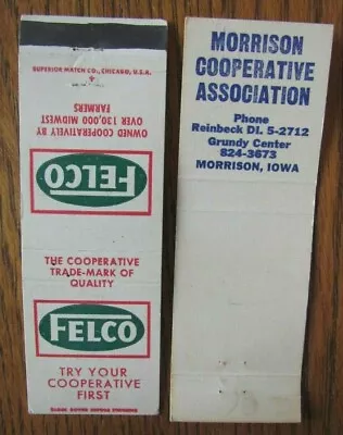 £5.72 • Buy Farm Related: Felco Morrison Co-op (iowa) Matchbook Matchcover -f8