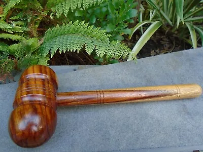 £35 • Buy Hardwood Gavel With Lovely Grain Wood Hand Made