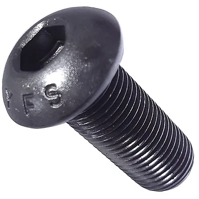 5/16-18 Button Head Socket Cap Screws Alloy Steel Grade 8 Black Oxide Allen Hex • $47.17