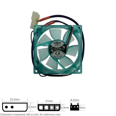 Fan Muffin Cooling DC 12V DC12V 12VDC  80mm 80x80x25 UV Reactive DF1208SM BLBL • $6