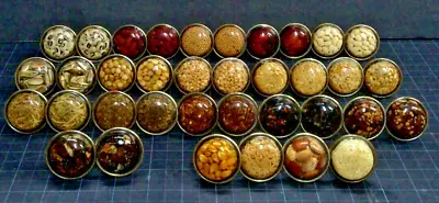 Vintage Lot Of (36) Mid Century Cabinet Knobs Drawer Pulls Seeds Spices Pasta • $121.92