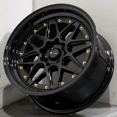 16x8 Black Wheels Vors VR7 4x100/4x114.3 20 (Set Of 4)  73.1 • $599