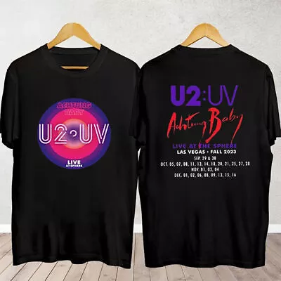 U2 Achtung Baby Live At Sphere Las Vegas 2023 Concert Black T-Shirt E936 • $11.95