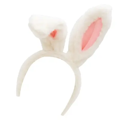 TRIXES Easter White & Pink Bunny Ears Headband NEW Fancy Dress Rabbit Accessory • £4.49