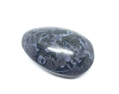 Indigo Gabbro (Mystic Merlinite) Palm Stone From Madagascar 153g Reiki • $30.99