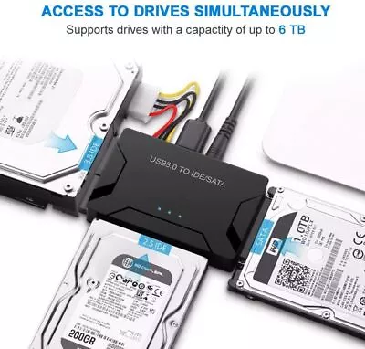 Universal 2.5 /3.5  SATA/IDE Hard Drive Adapter USB 3.0 To SATA IDE Converter AU • $29.59