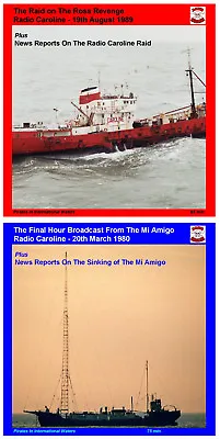 Pirate Radio Caroline Mi-Amigo Sinking 1980 And Ross Revenge Raid 1989 • £8.99