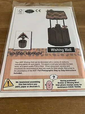 £12 • Buy Stamps Away Wooden Elements Wishing Well