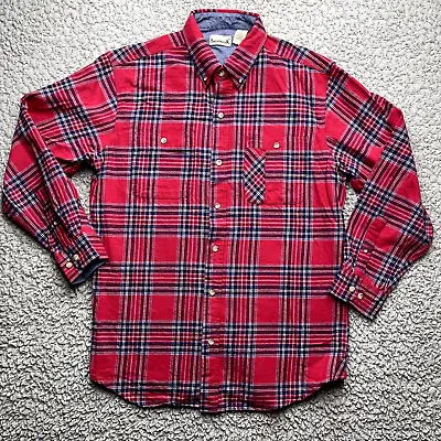 Vintage Backpacker Flannel Shirt Mens XL Tartan Plaid Red Lumberjack Hipster • $26.49