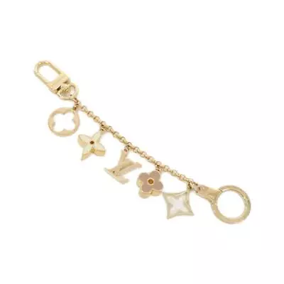 Authentic LOUIS VUITTON Bag Charm Chain Fleur  De Monogram M65111 Key Ring  #... • $331.25