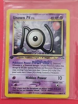 Pokemon Cards UNOWN 1st Edition NEO DISCOVERY  -  50/75 MINT • $5